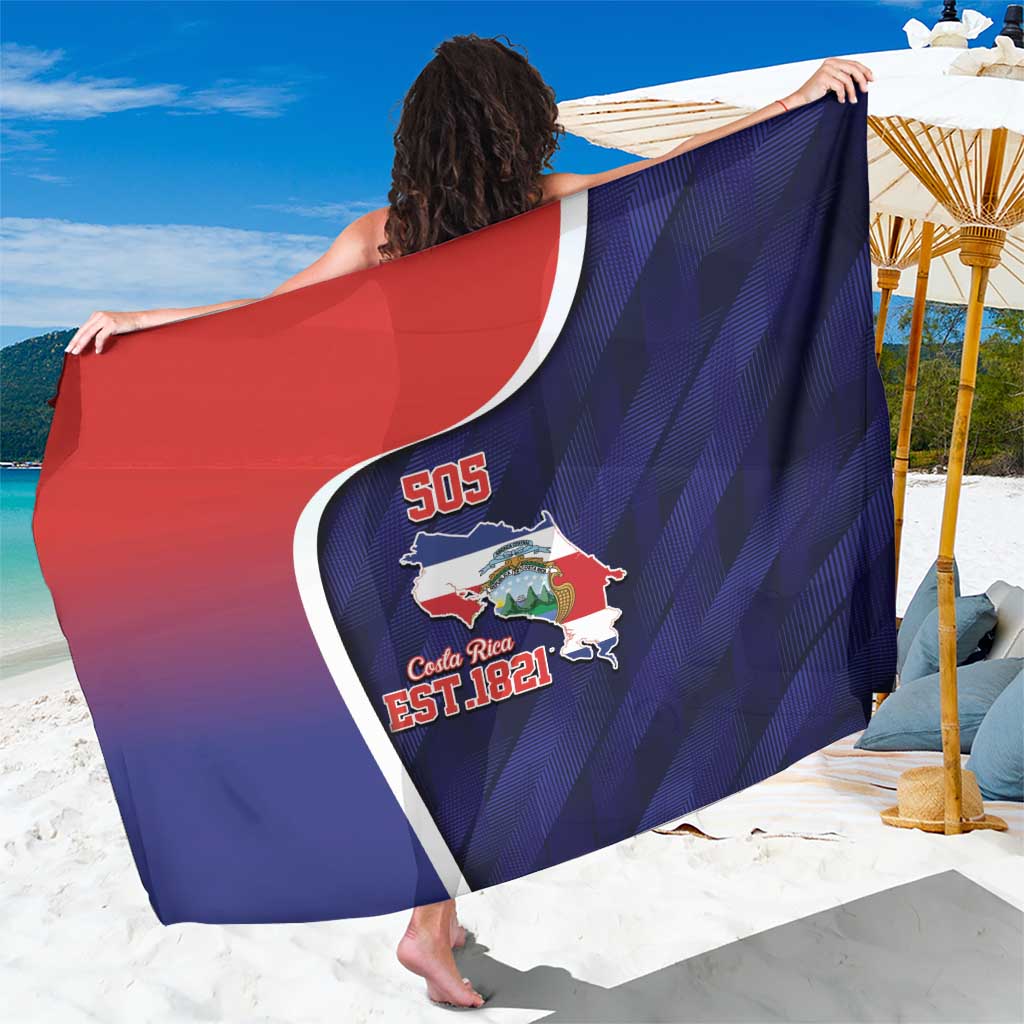 Costa Rica Independence Day Sarong Since 1821 September 15 - Wonder Print Shop