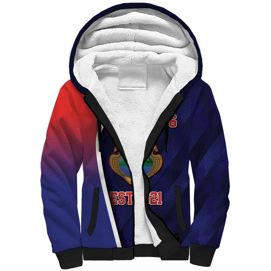 Costa Rica Independence Day Sherpa Hoodie Since 1821 September 15 - Wonder Print Shop