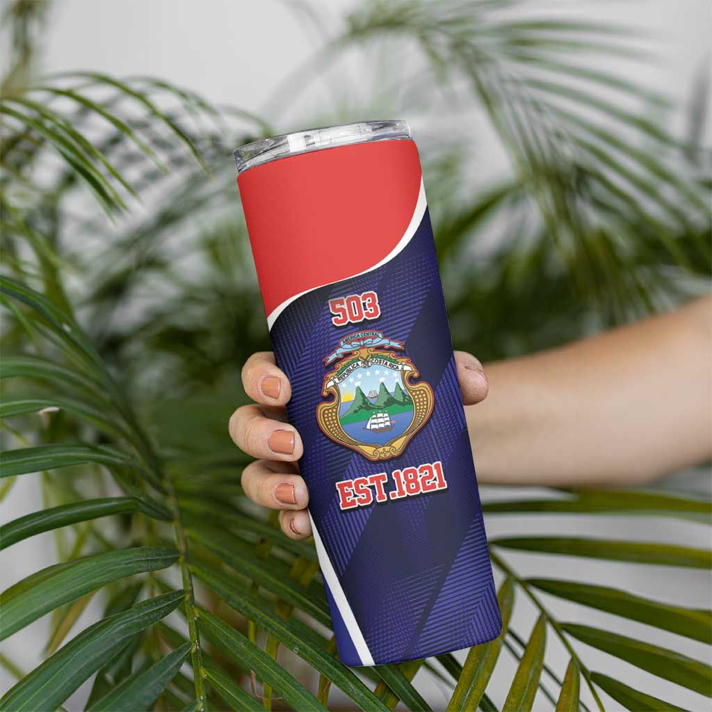 Costa Rica Independence Day Skinny Tumbler Since 1821 September 15 - Wonder Print Shop
