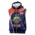 Costa Rica Independence Day Sleeveless Zip Hoodie Since 1821 September 15 - Wonder Print Shop