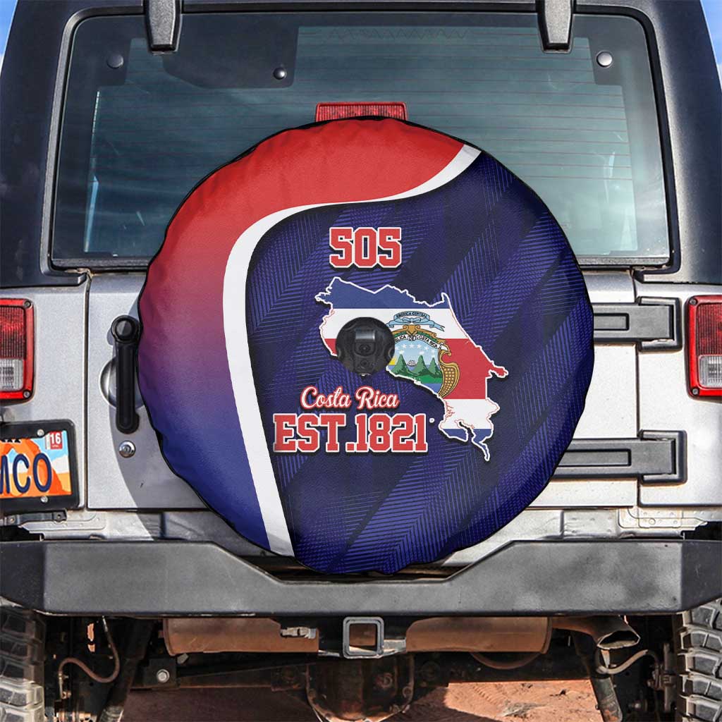 Costa Rica Independence Day Spare Tire Cover Since 1821 September 15 - Wonder Print Shop
