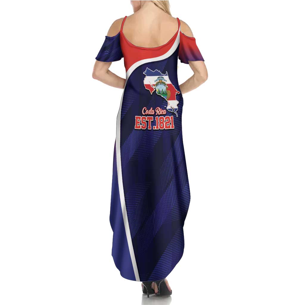 Costa Rica Independence Day Summer Maxi Dress Since 1821 September 15 - Wonder Print Shop