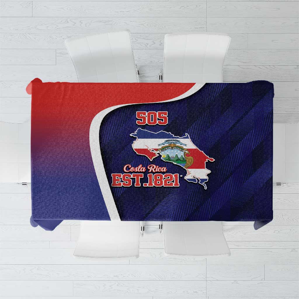 Costa Rica Independence Day Tablecloth Since 1821 September 15 - Wonder Print Shop