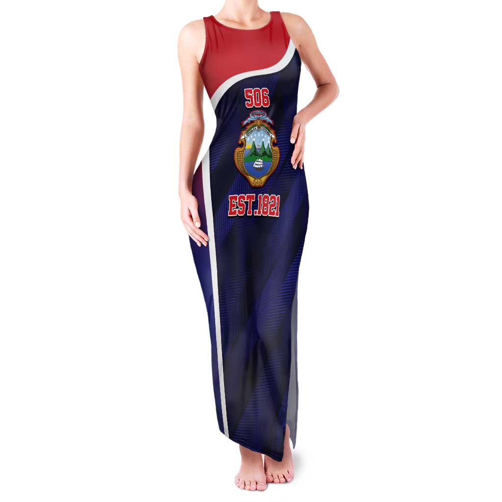 Costa Rica Independence Day Tank Maxi Dress Since 1821 September 15 - Wonder Print Shop