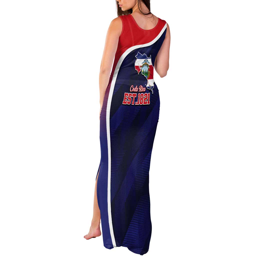 Costa Rica Independence Day Tank Maxi Dress Since 1821 September 15 - Wonder Print Shop