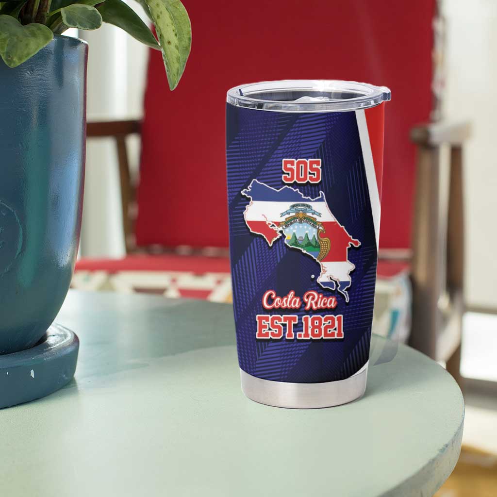 Costa Rica Independence Day Tumbler Cup Since 1821 September 15 - Wonder Print Shop