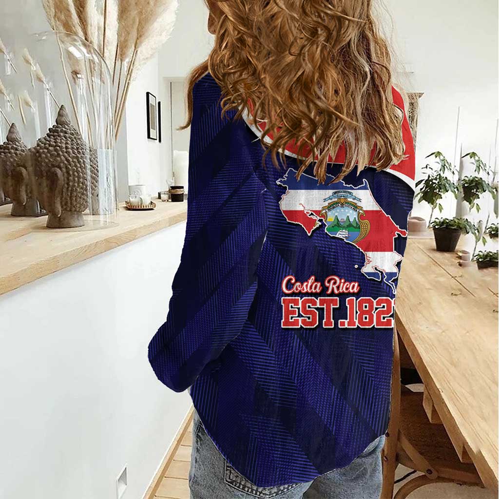 Costa Rica Independence Day Women Casual Shirt Since 1821 September 15 - Wonder Print Shop