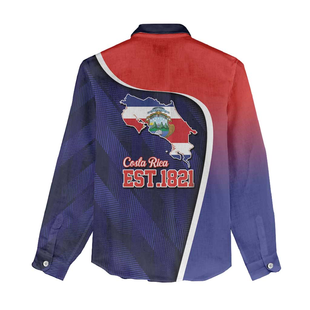 Costa Rica Independence Day Women Casual Shirt Since 1821 September 15 - Wonder Print Shop