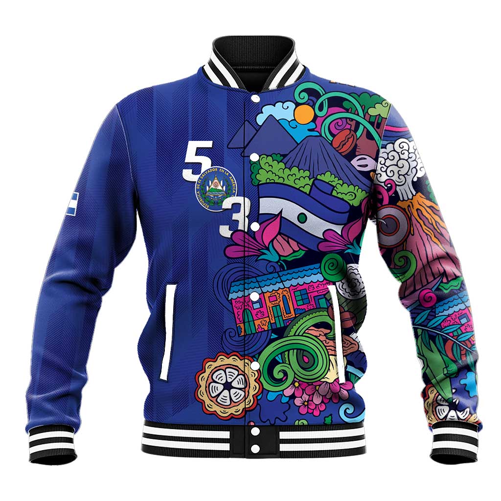 El Salvador Baseball Jacket Beauty Local Inspired - Wonder Print Shop
