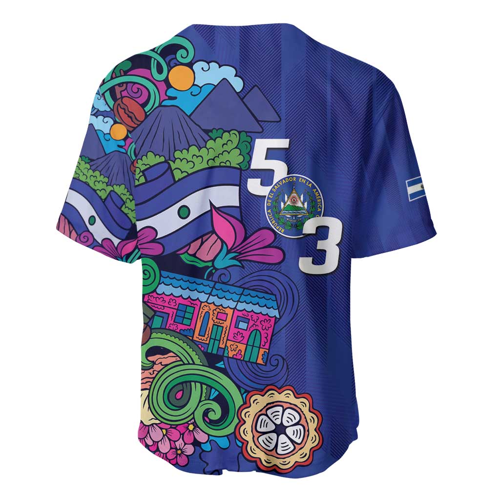 El Salvador Baseball Jersey Beauty Local Inspired - Wonder Print Shop