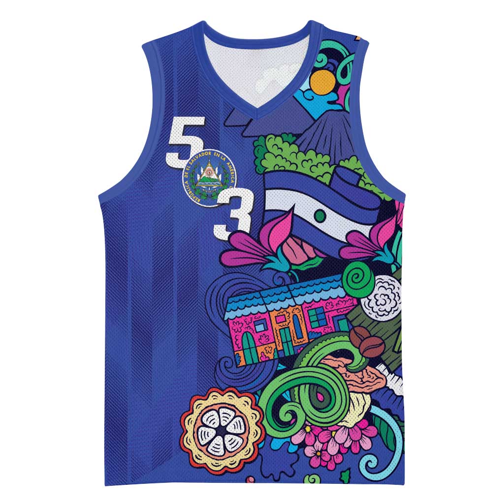 El Salvador Basketball Jersey Beauty Local Inspired - Wonder Print Shop