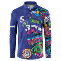 El Salvador Button Sweatshirt Beauty Local Inspired - Wonder Print Shop