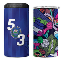 El Salvador 4 in 1 Can Cooler Tumbler Beauty Local Inspired - Wonder Print Shop
