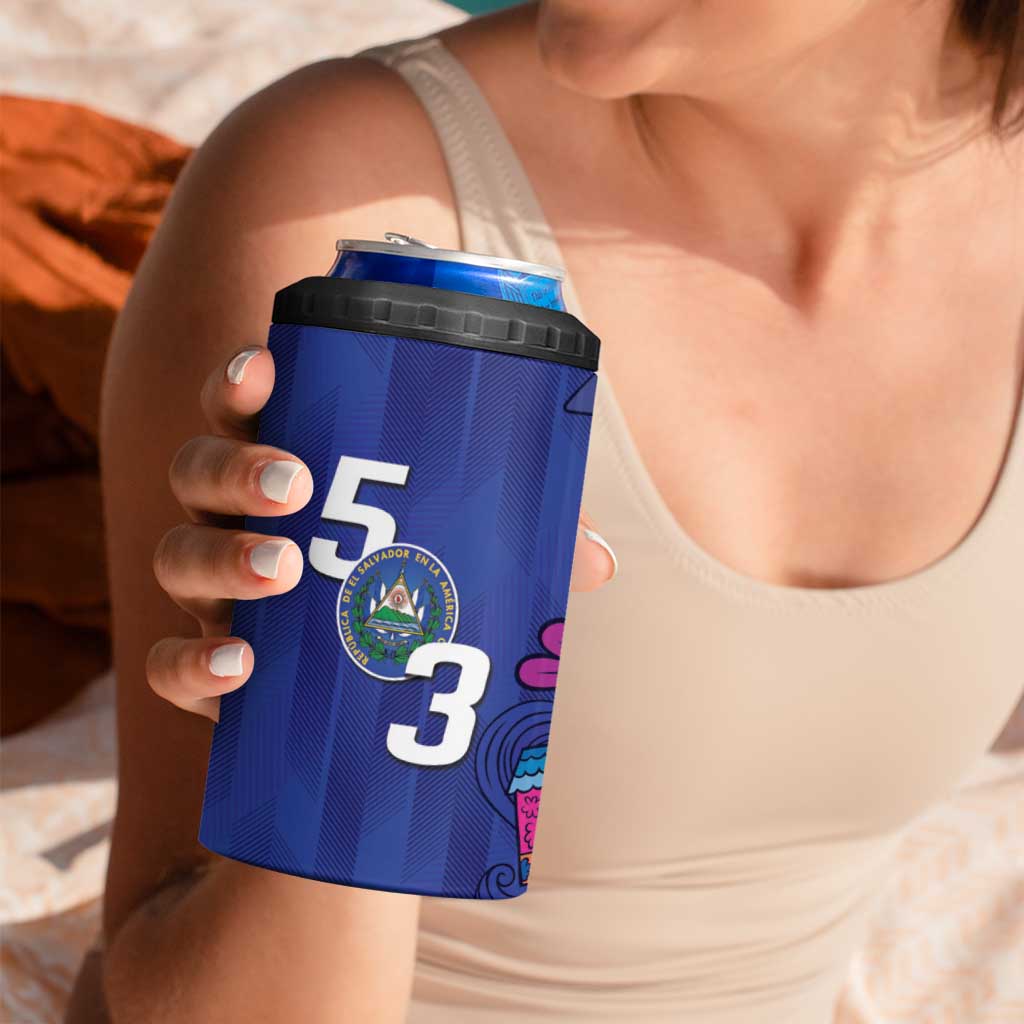 El Salvador 4 in 1 Can Cooler Tumbler Beauty Local Inspired - Wonder Print Shop