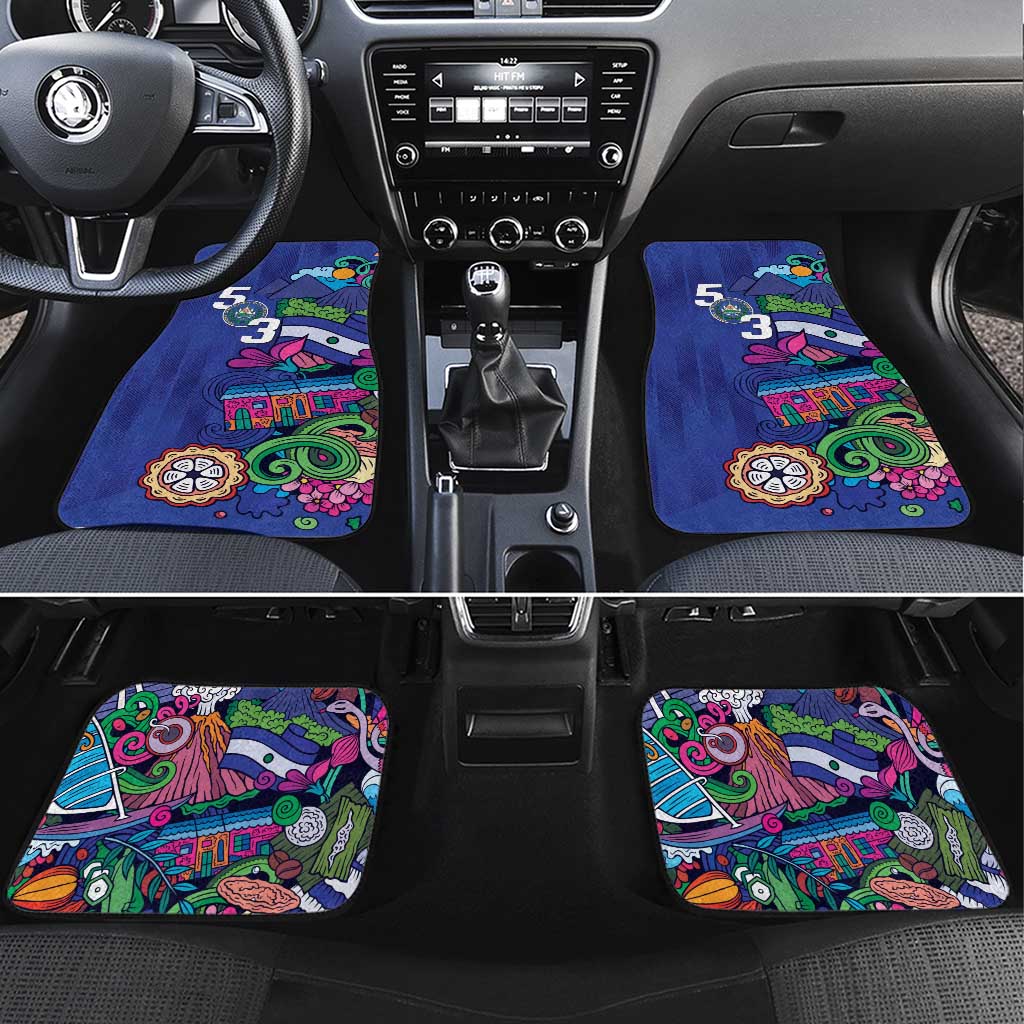 El Salvador Car Mats Beauty Local Inspired - Wonder Print Shop