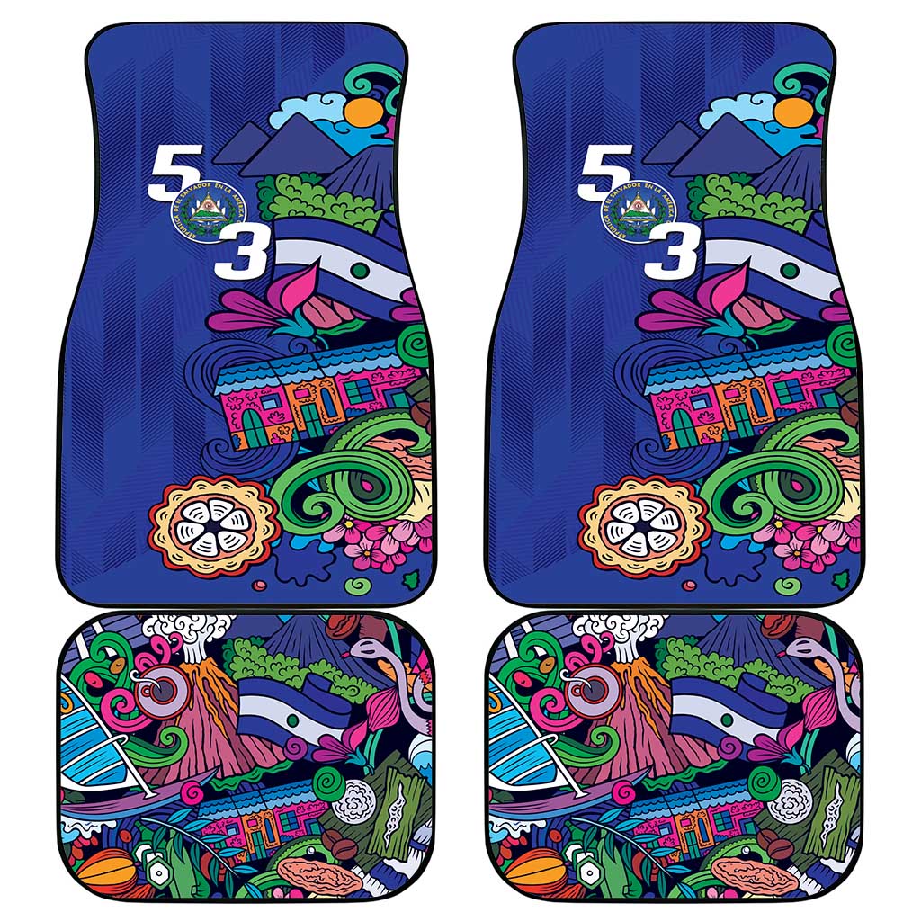 El Salvador Car Mats Beauty Local Inspired - Wonder Print Shop