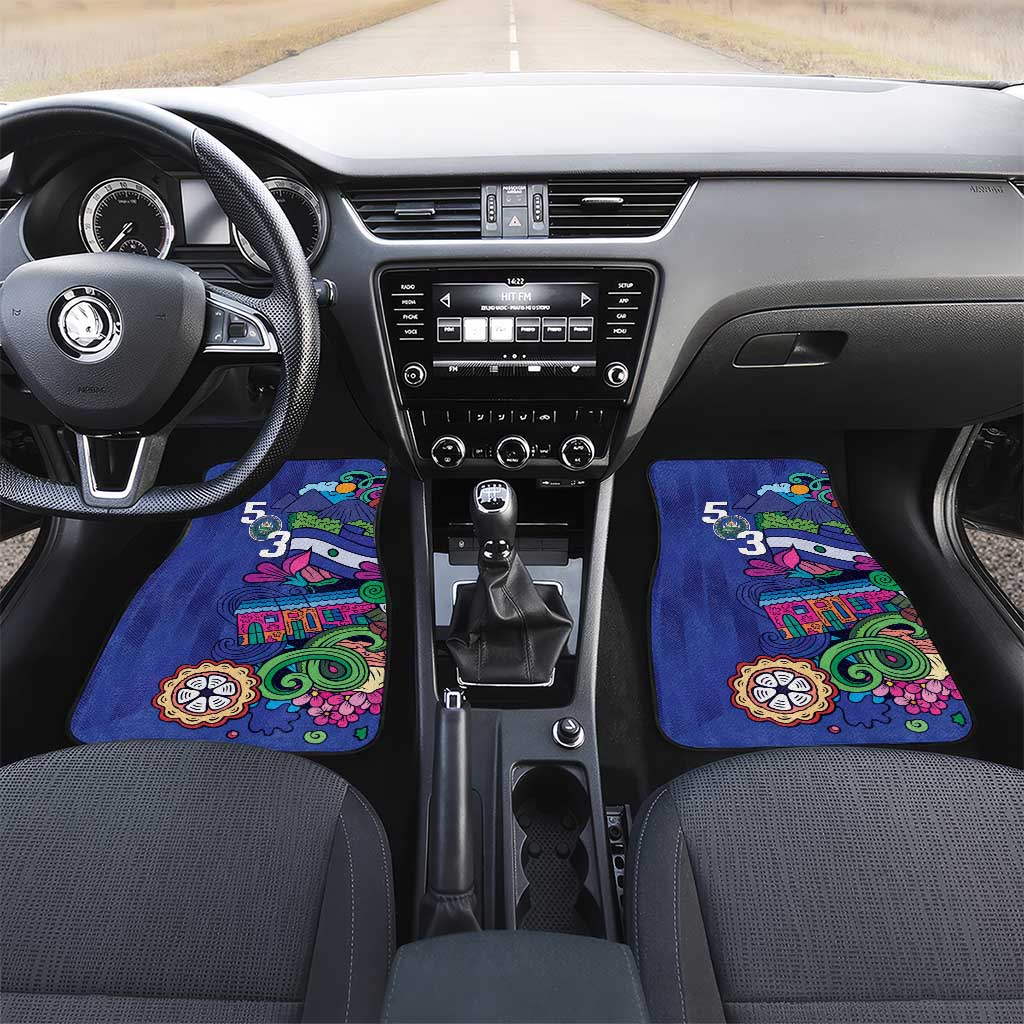 El Salvador Car Mats Beauty Local Inspired - Wonder Print Shop