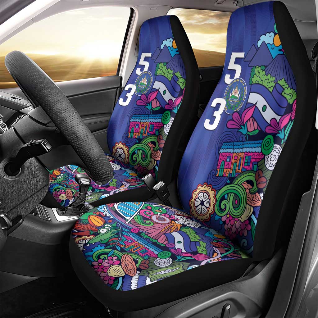 El Salvador Car Seat Cover Beauty Local Inspired - Wonder Print Shop
