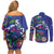 El Salvador Couples Matching Off Shoulder Short Dress and Long Sleeve Button Shirt Beauty Local Inspired - Wonder Print Shop
