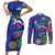 El Salvador Couples Matching Short Sleeve Bodycon Dress and Long Sleeve Button Shirt Beauty Local Inspired - Wonder Print Shop