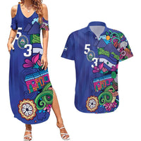 El Salvador Couples Matching Summer Maxi Dress and Hawaiian Shirt Beauty Local Inspired - Wonder Print Shop
