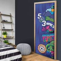 El Salvador Door Cover Beauty Local Inspired - Wonder Print Shop