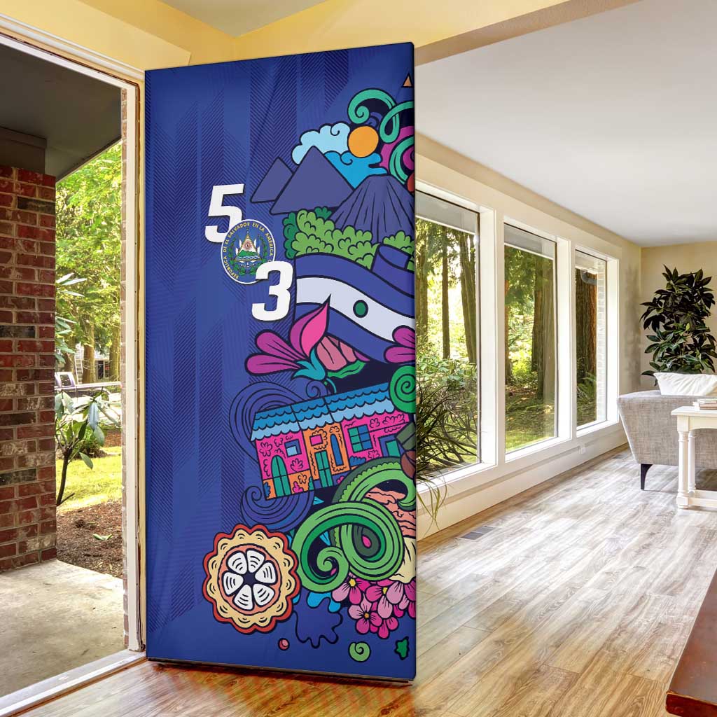 El Salvador Door Cover Beauty Local Inspired - Wonder Print Shop
