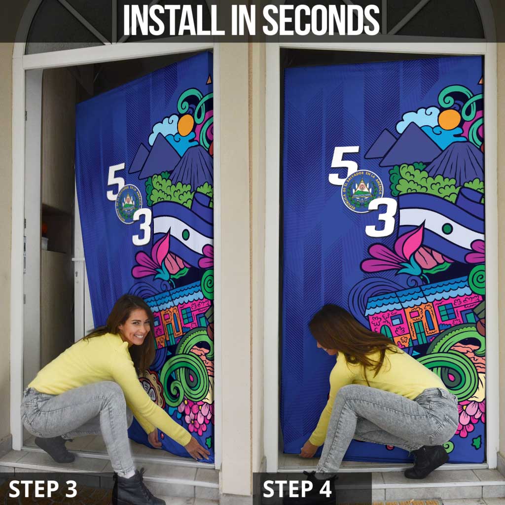 El Salvador Door Cover Beauty Local Inspired - Wonder Print Shop