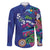 El Salvador Family Matching Off The Shoulder Long Sleeve Dress and Hawaiian Shirt Beauty Local Inspired - Wonder Print Shop
