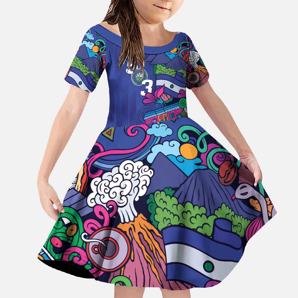 El Salvador Family Matching Off Shoulder Maxi Dress and Hawaiian Shirt Beauty Local Inspired - Wonder Print Shop