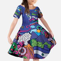 El Salvador Family Matching Off Shoulder Maxi Dress and Hawaiian Shirt Beauty Local Inspired - Wonder Print Shop