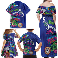 El Salvador Family Matching Off Shoulder Maxi Dress and Hawaiian Shirt Beauty Local Inspired - Wonder Print Shop