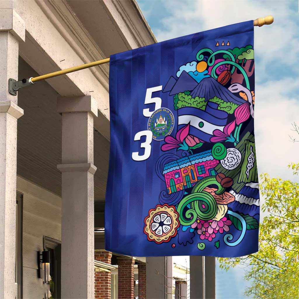 El Salvador Garden Flag Beauty Local Inspired - Wonder Print Shop