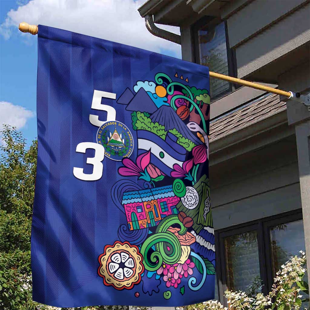 El Salvador Garden Flag Beauty Local Inspired - Wonder Print Shop