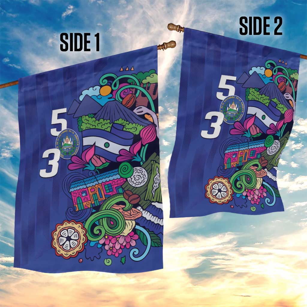 El Salvador Garden Flag Beauty Local Inspired - Wonder Print Shop
