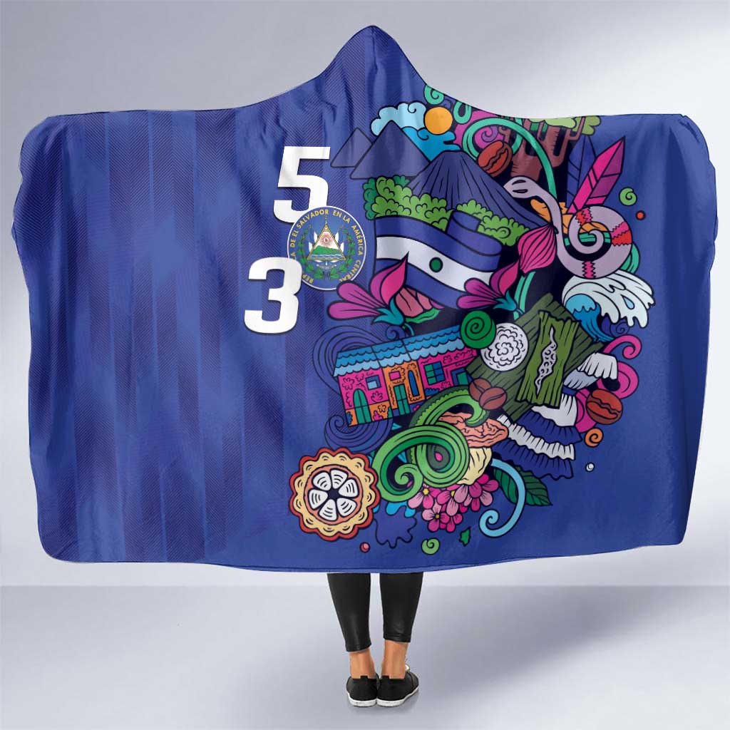 El Salvador Hooded Blanket Beauty Local Inspired - Wonder Print Shop