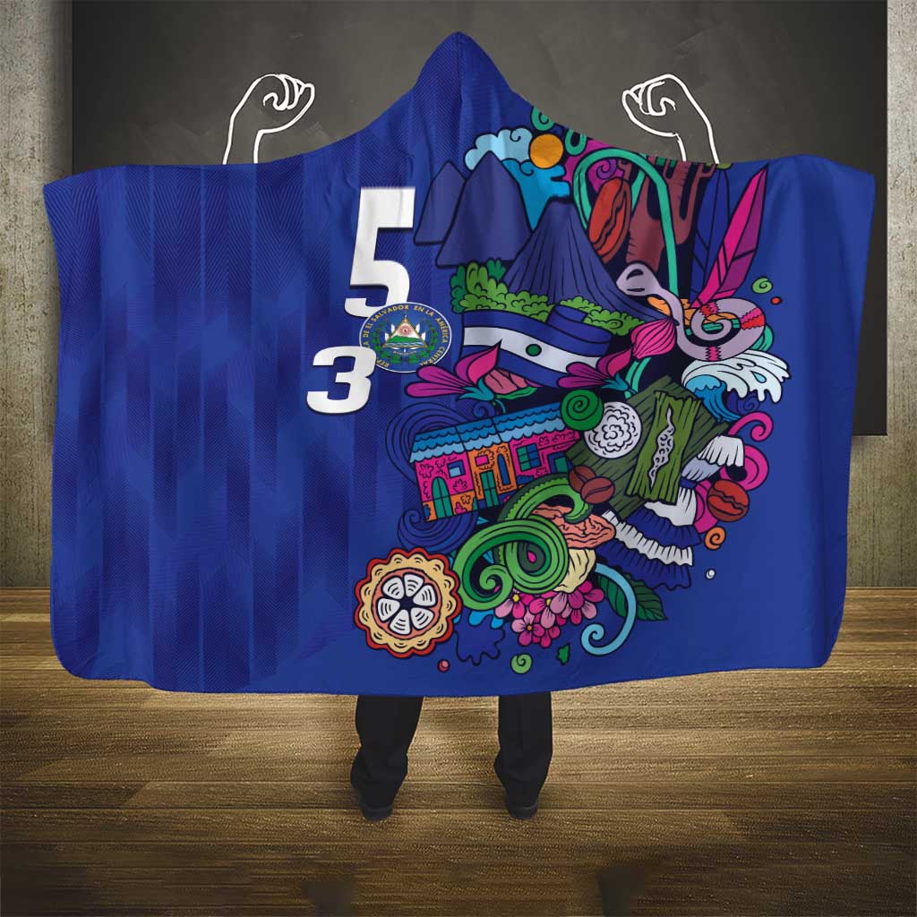 El Salvador Hooded Blanket Beauty Local Inspired - Wonder Print Shop