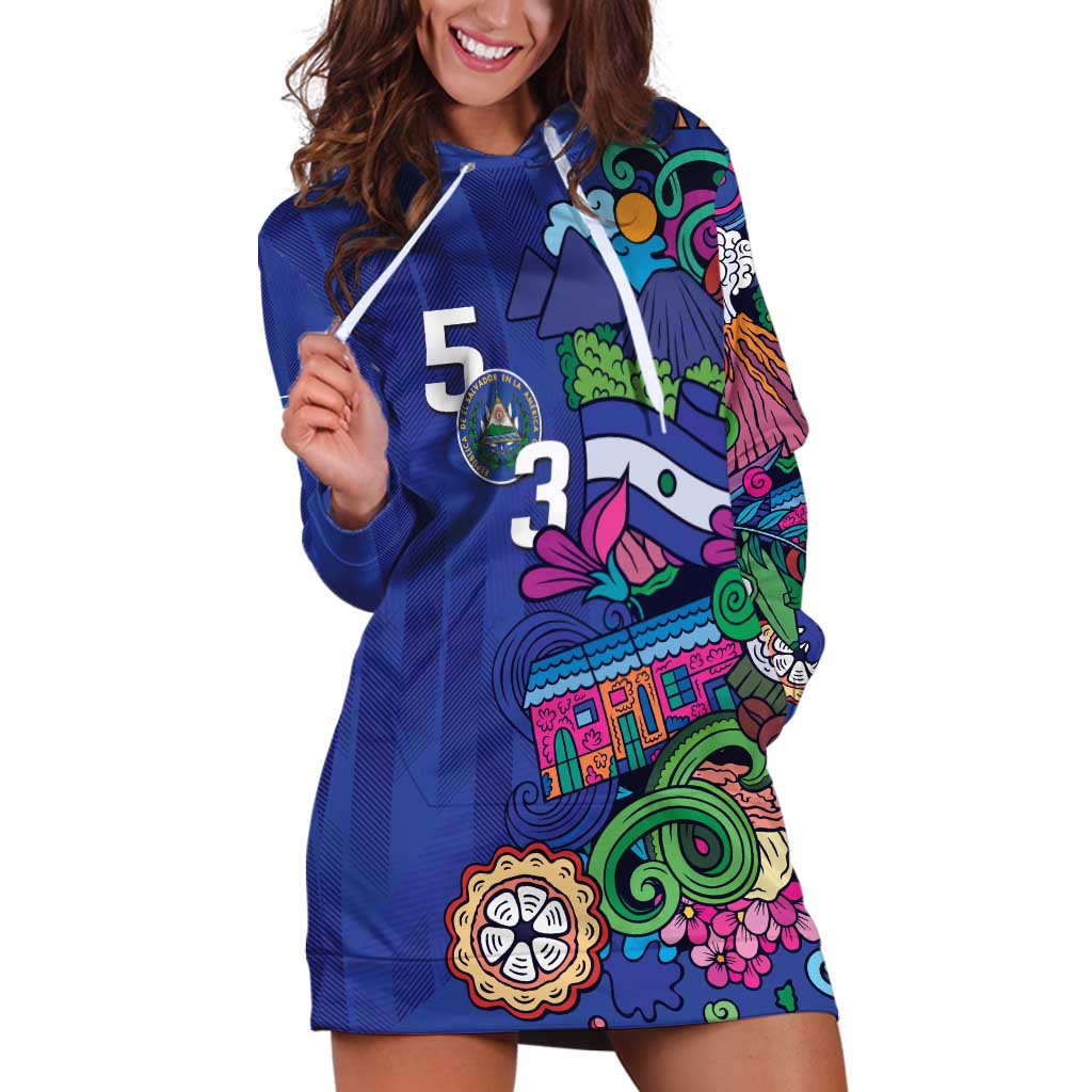El Salvador Hoodie Dress Beauty Local Inspired - Wonder Print Shop