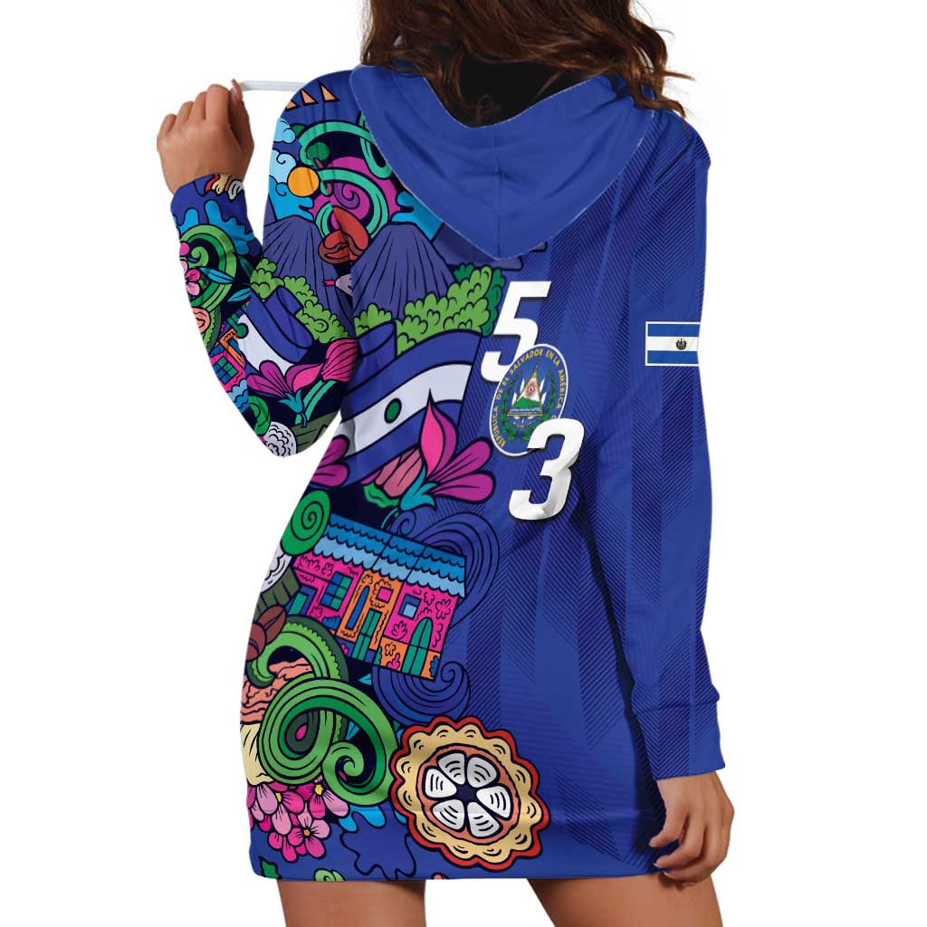 El Salvador Hoodie Dress Beauty Local Inspired - Wonder Print Shop