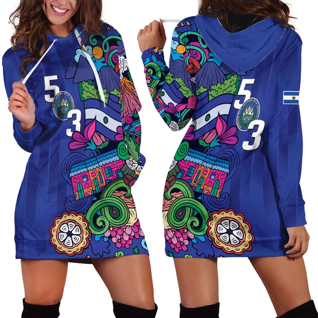 El Salvador Hoodie Dress Beauty Local Inspired - Wonder Print Shop