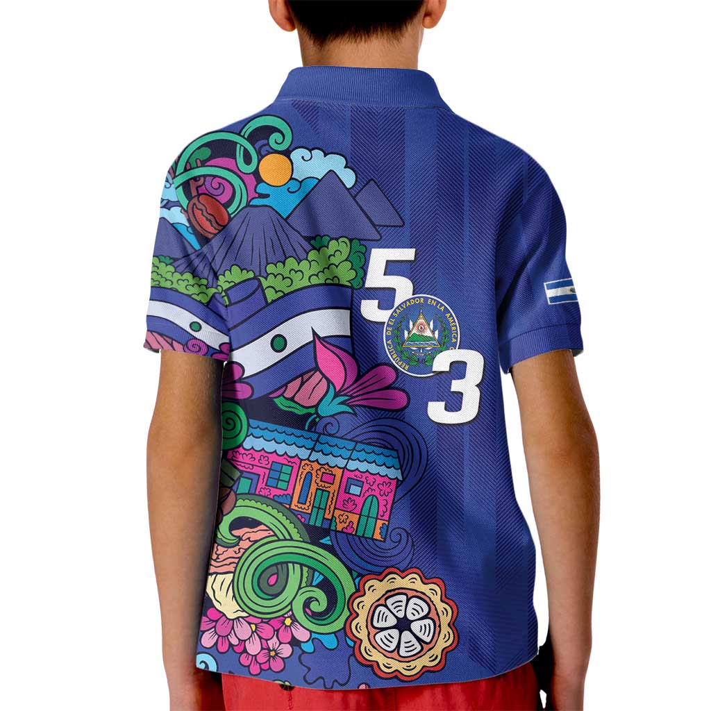 El Salvador Kid Polo Shirt Beauty Local Inspired - Wonder Print Shop