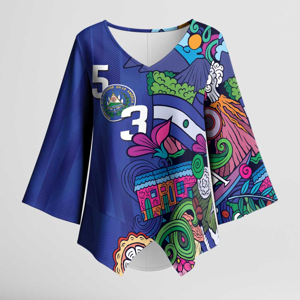 El Salvador Kimono Sleeve Blouse Beauty Local Inspired - Wonder Print Shop