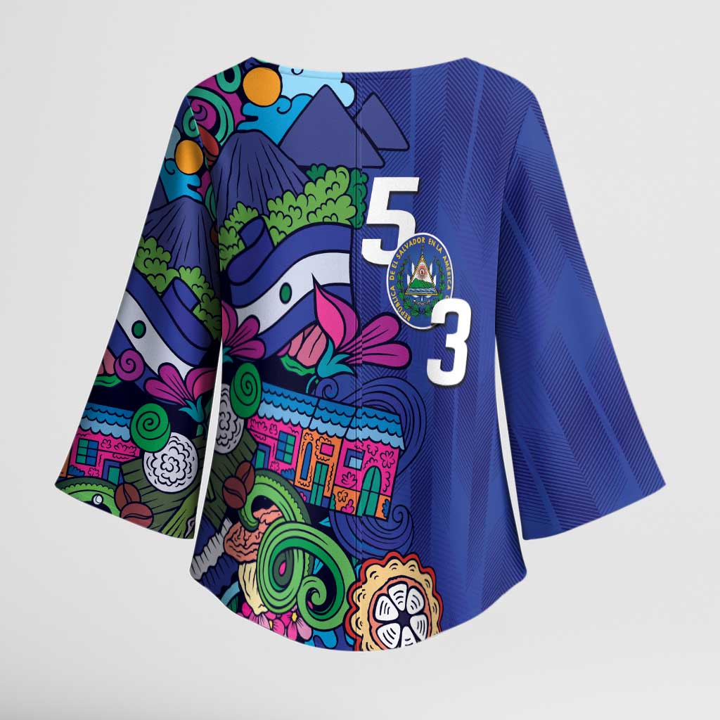 El Salvador Kimono Sleeve Blouse Beauty Local Inspired - Wonder Print Shop