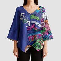 El Salvador Kimono Sleeve Blouse Beauty Local Inspired - Wonder Print Shop