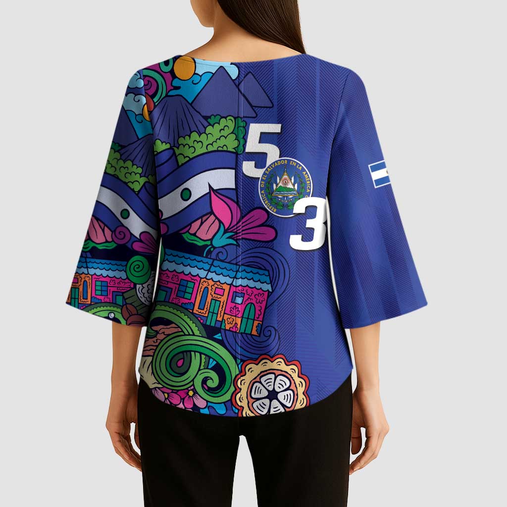 El Salvador Kimono Sleeve Blouse Beauty Local Inspired - Wonder Print Shop