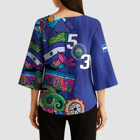 El Salvador Kimono Sleeve Blouse Beauty Local Inspired - Wonder Print Shop
