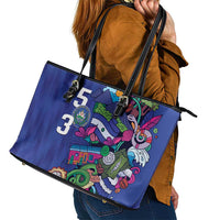 El Salvador Leather Tote Bag Beauty Local Inspired - Wonder Print Shop