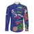 El Salvador Long Sleeve Button Shirt Beauty Local Inspired - Wonder Print Shop