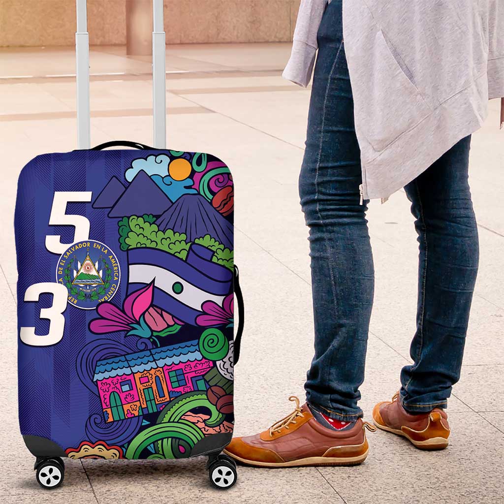 El Salvador Luggage Cover Beauty Local Inspired - Wonder Print Shop