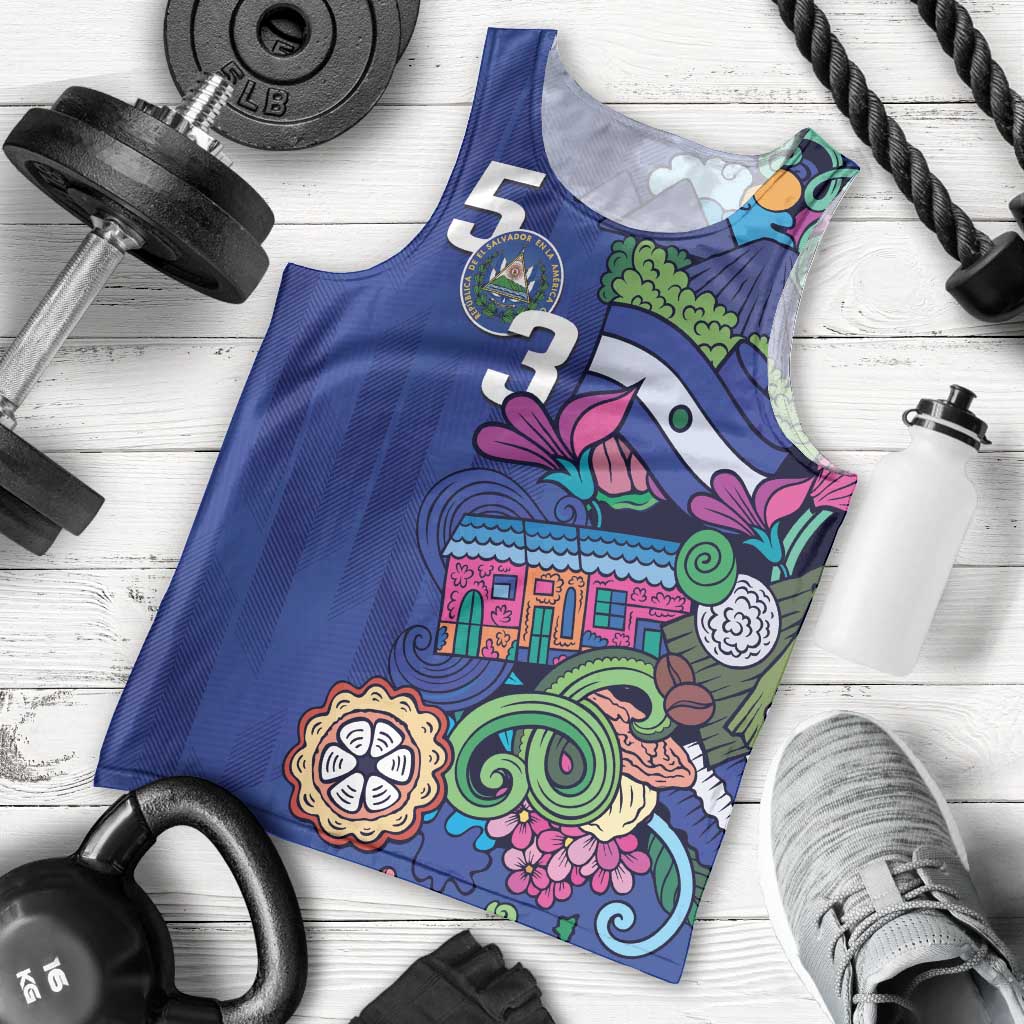 El Salvador Men Tank Top Beauty Local Inspired - Wonder Print Shop